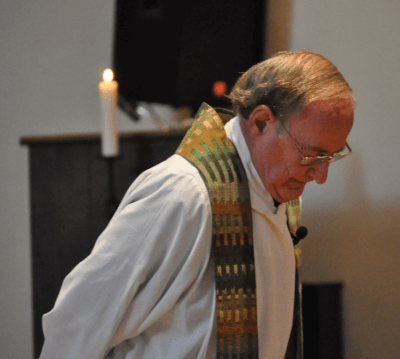 Fr. Jack Zimmerman preaching