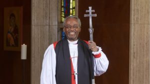 Presiding Bishop Michael Curry in choir dress Presiding Bishop Michael Curry in choir dress