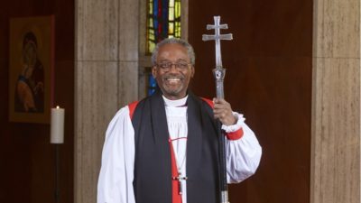 Presiding Bishop Michael Curry in choir dress