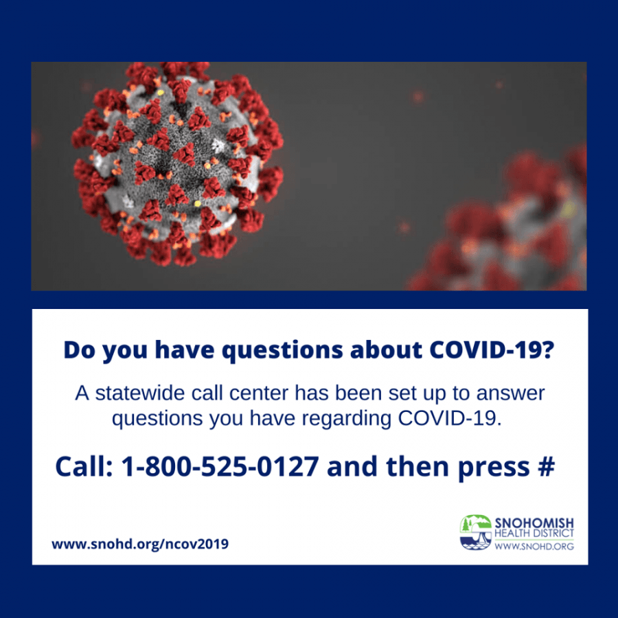 Statewide questions about the coronavirus, call 1-800-525-0127 and press #.