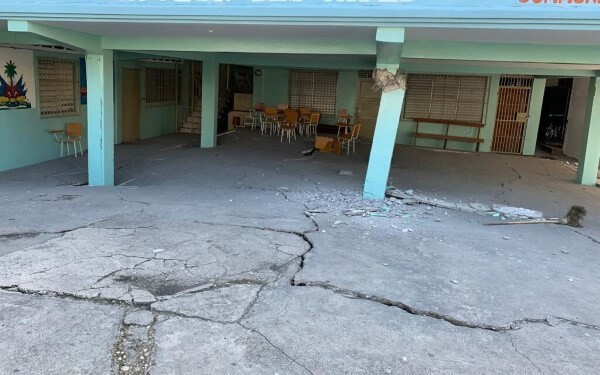 Haitian earthquake damage, August 2021, from Diocese of Haiti