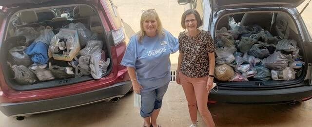 The Episcopal Church in Western Louisiana delievered basic goods to evacuees at the Alexandria Megashelter at the request of the shelter