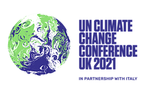UN Climate Change Conference UK 2021 logo-Contains public sector information licensed under the Open Government License v3.0.