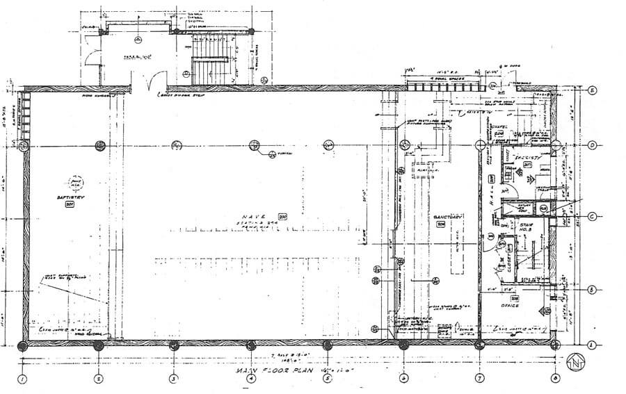 Revised plan for Church of the Redeemer by Roland Terry.