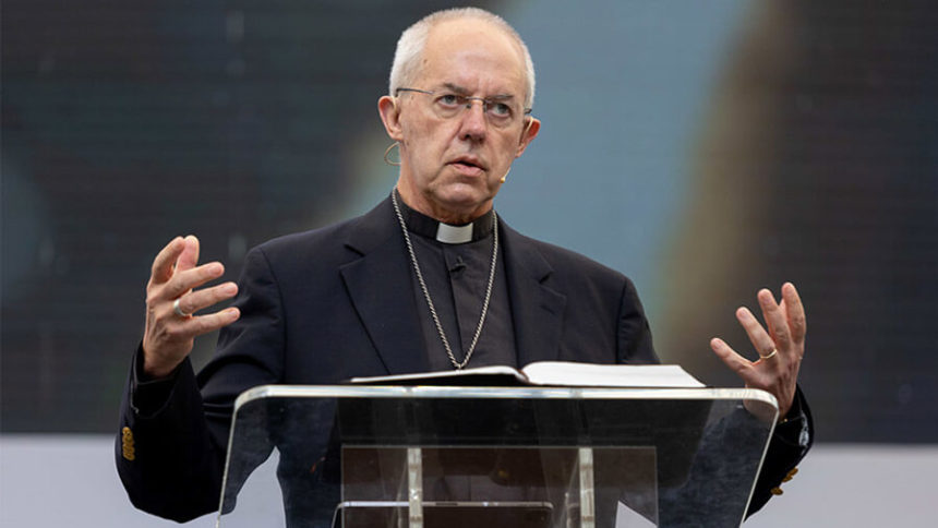 Archbishop of Canterbury Justin Welby delivers his third and final keynote address to the 2022 Lambeth Conference on August 7. Photo-Neil Turner, for the Lambeth Conference.