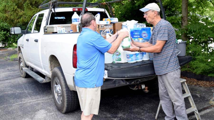 Aid for victims of devastating flooding
