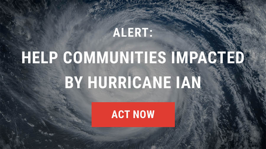 Help communities impacted by Hurricane Ian