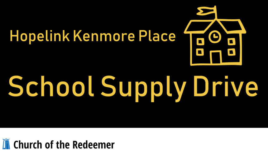 Hopelink Kenmore Place School Supply Drive