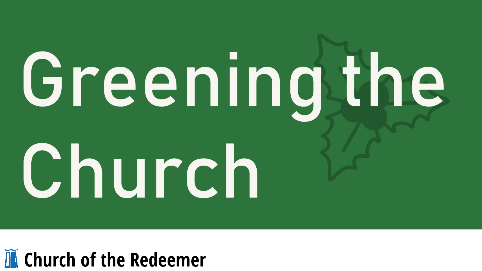 Greening the Church