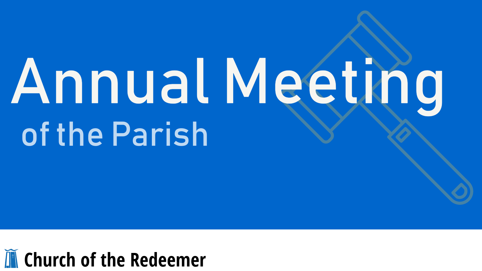 Annual Meeting of the Parish