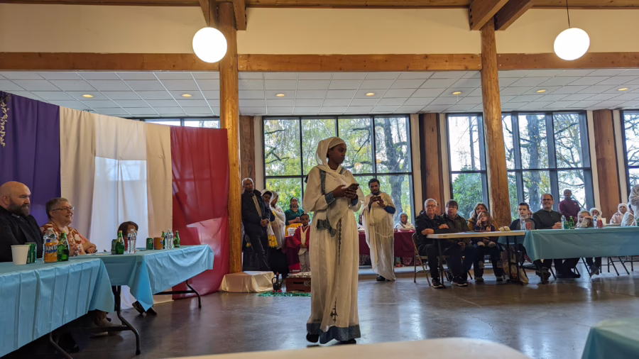 Ethiopian coffee ceremony in 2023 at Redeemer