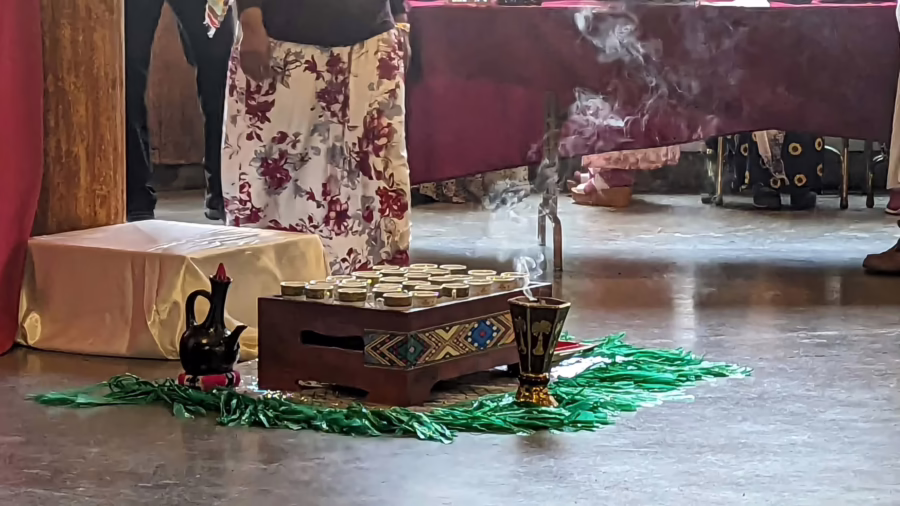 Ethiopian coffee ceremony