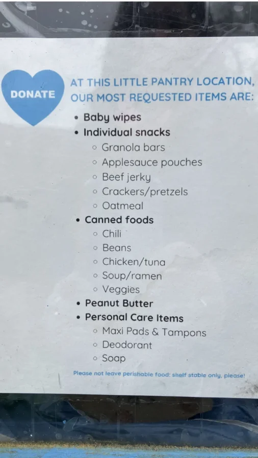 Little Pantry most requested items