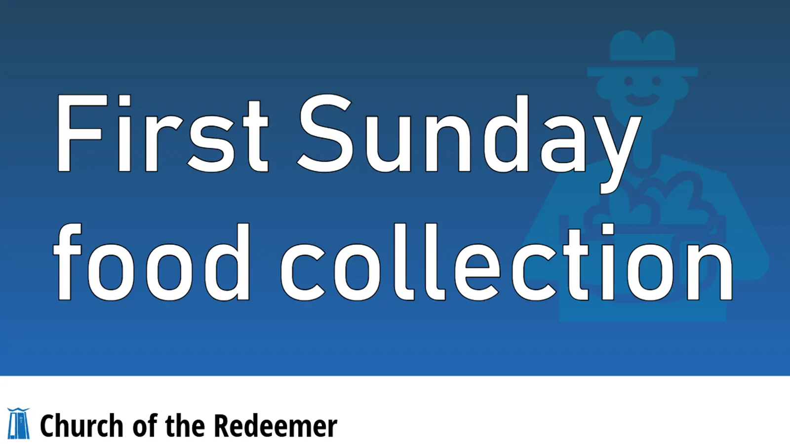First Sunday food collection